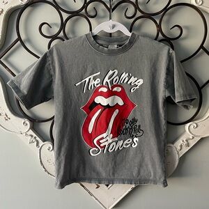 Kids Zara Rolling Stones Washed effect Short Sleeve Tee